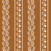 Botanic Stripe Wallpaper-Mitchell Black-MITCHB-WC412-TC-PM-10-Wall DecorPatterns Terracotta-Premium Matte Paper-10-France and Son
