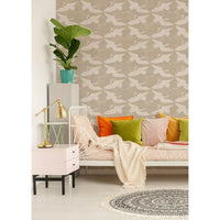 Alternate view of Paper Cranes Wallpaper, featuring matte finish, paper, and textured wallcovering.