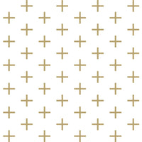 Addition Wallpaper, shown in white and olive gold with paper and continuous wall covering.