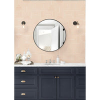 Alternate view of Nia Wallpaper, featuring matte finish, paper, and half-drop pattern repeat for continuous alignment.