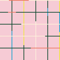 Grid Wallpaper-Mitchell Black-MITCHB-WCPK105-PK-PM-10-Wall PaperPatterns Pink-Premium Matte Paper-5-France and Son