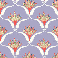 Wallflower Wallpaper-Mitchell Black-MITCHB-WCJT6-LI-PM-10-Wall DecorPatterns Lilac-Premium Matte Paper-9-France and Son