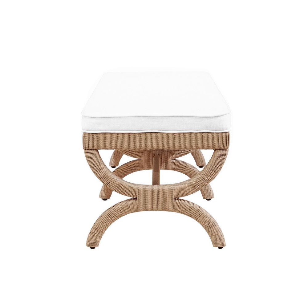 Benches Xanadu Rope Wrapped Bench - Performance Linen