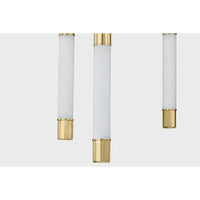 Chandeliers Zeme Chandelier - Vintage Polished Brass 6 Lights
