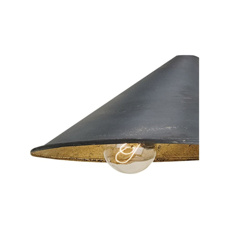 Alternate view of Serpa Black Single Swing-Arm Wall Sconce in black and charcoal.
