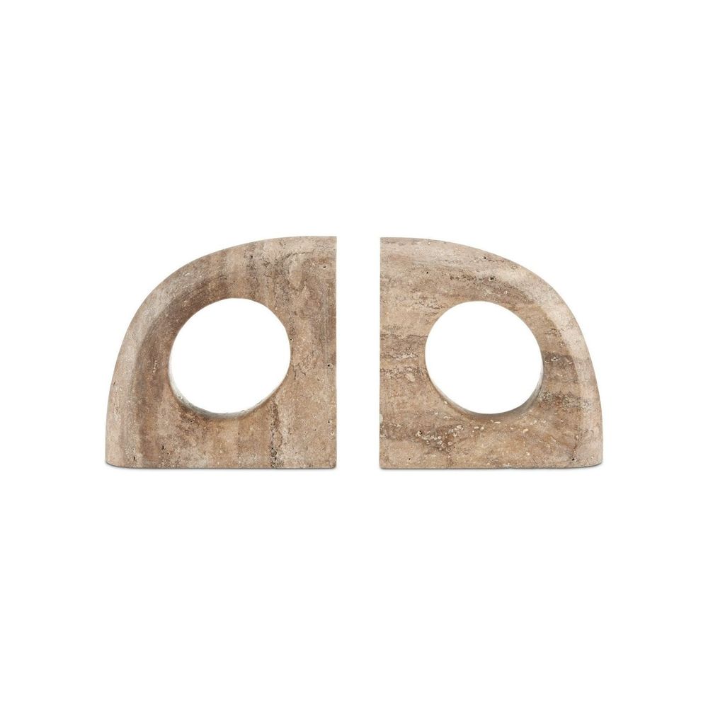 Decorative Objects Russo Travertine Object Set of 2