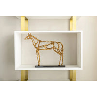 Arabian Horse Statue, Gold Leaf