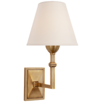 Jally Wall Sconce-Visual Comfort-VISUAL-AH 2305HAB-NP-Wall LightingHand-Rubbed Antique Brass-Natural Paper-6-France and Son