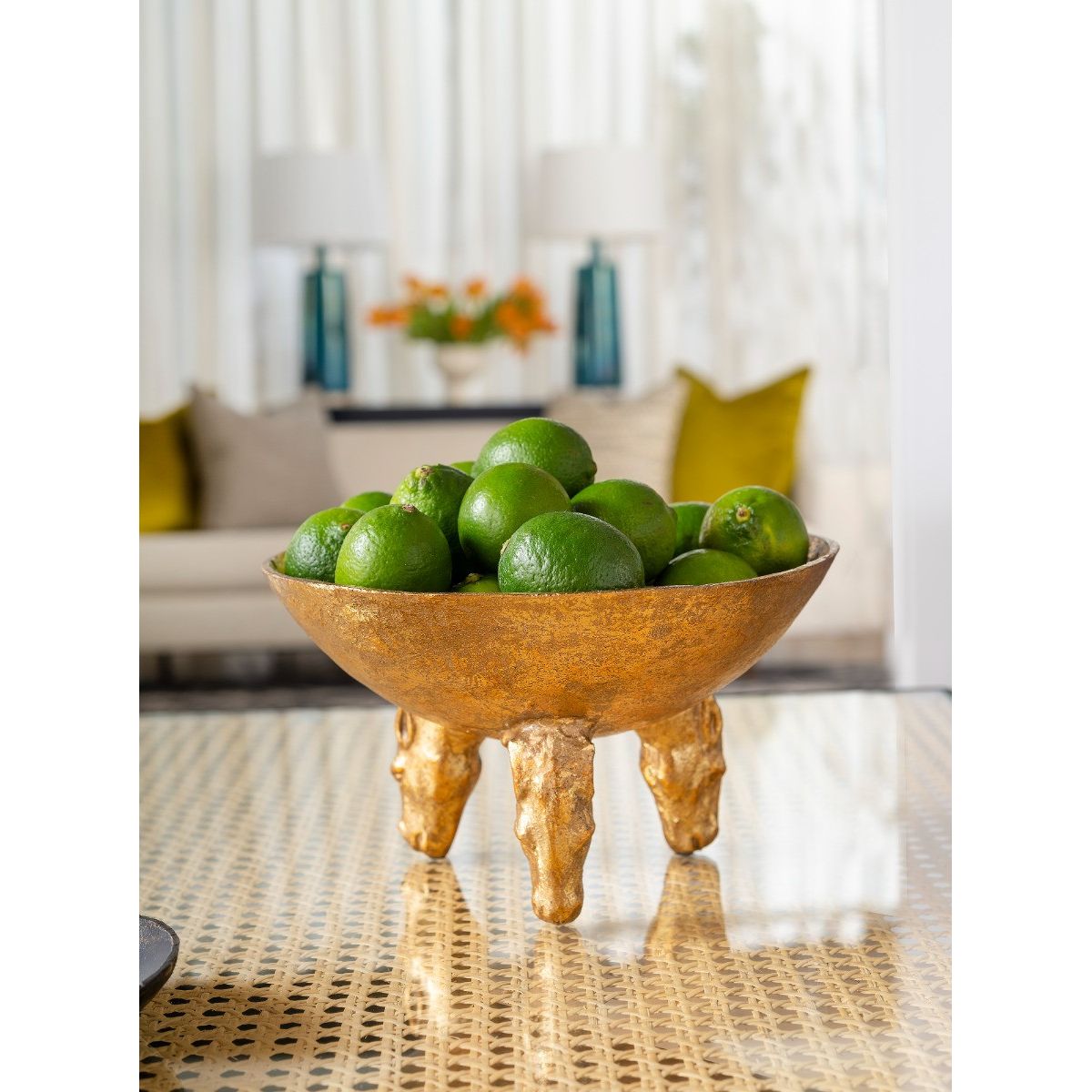 Akai Large Bowl, Gold Leaf