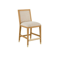 Alternate view of Santos Sea Sand Counter Stool, Liller Malt in beige and sand.