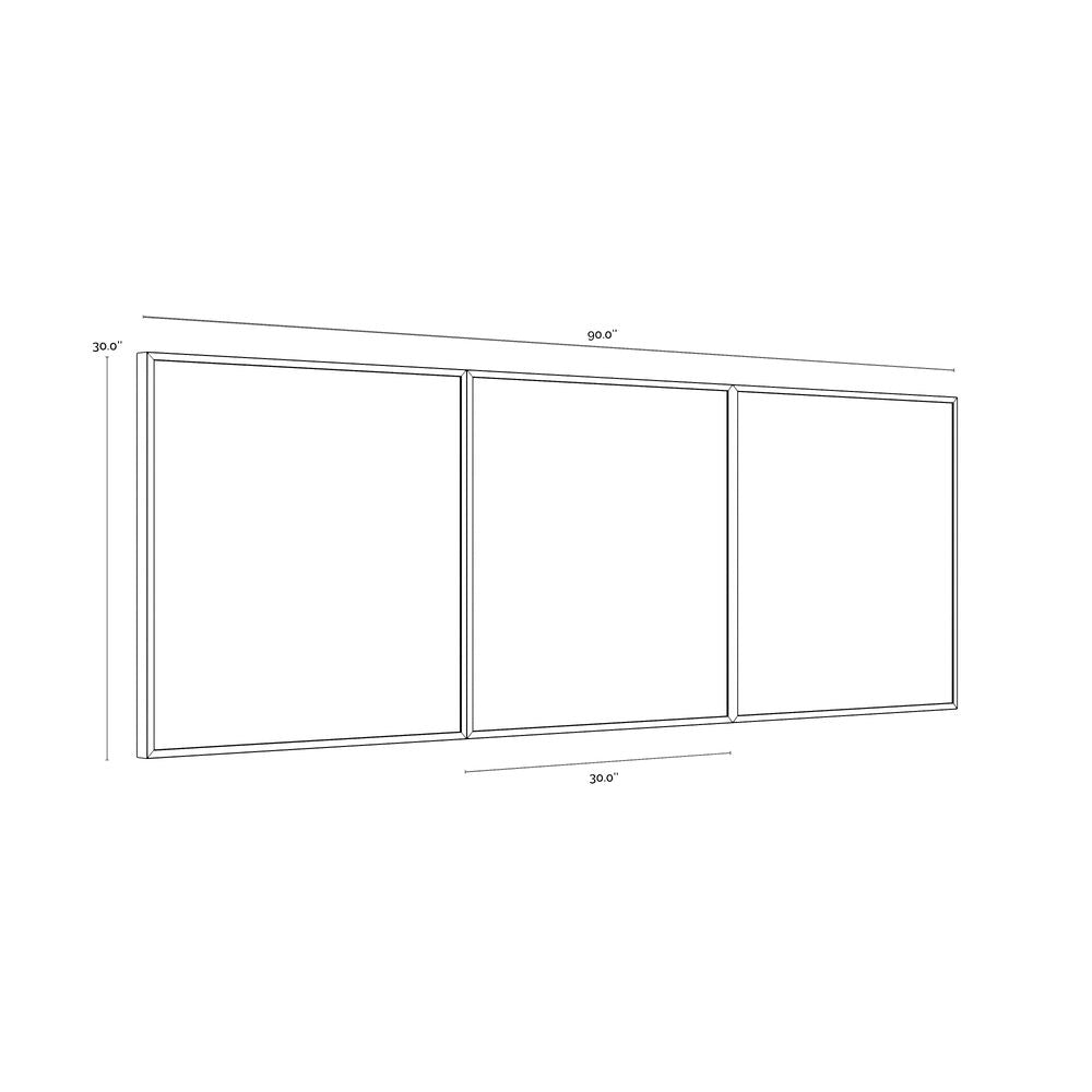 Zen Garden (Set Of 3) - 30" X 30" - Black Floater Frame