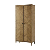 Alternate view of Nova Wardrobe in warm medium oak brown and honey tan.