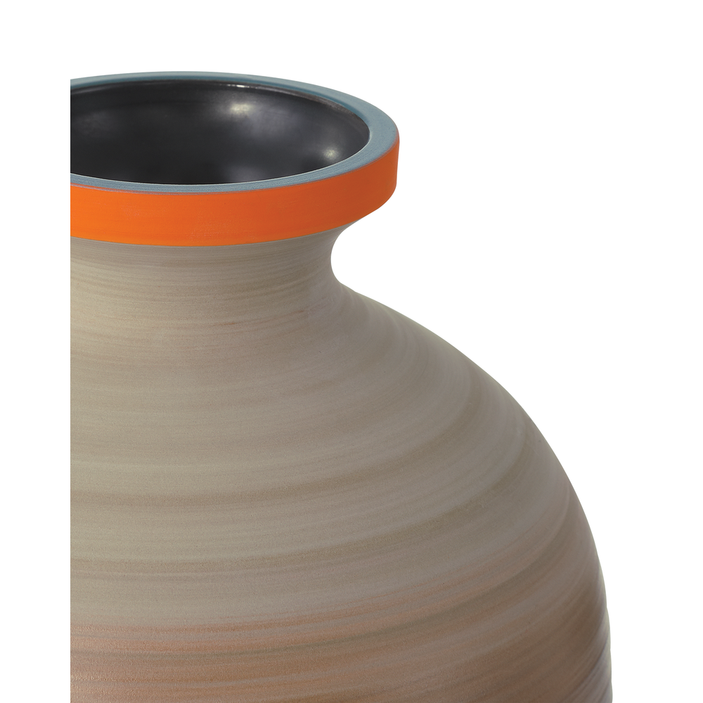 Vases Happy 80's Gray, Beige, Orange & Blue Vase Set of 3