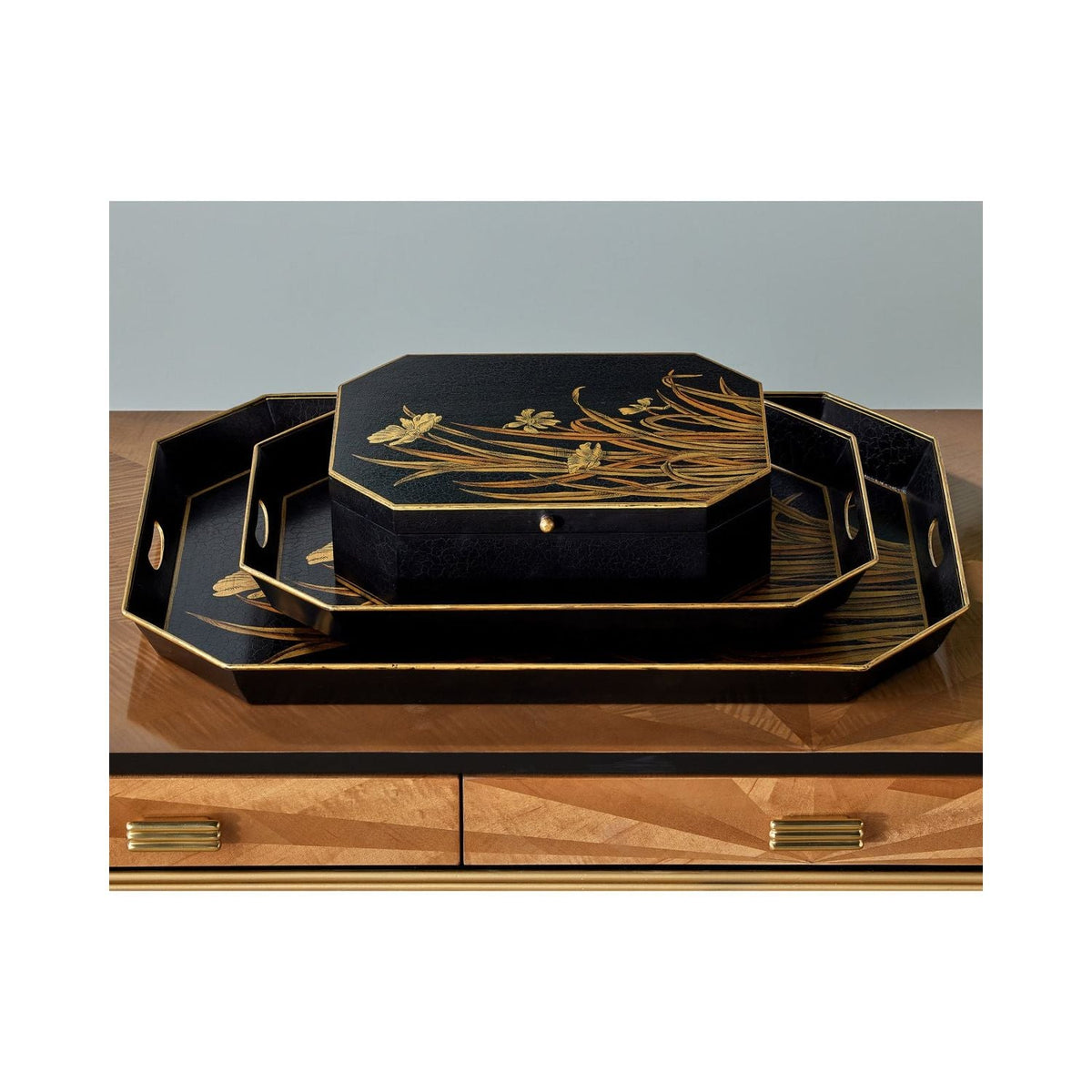 Serveware: Trays Glasshouse Tole Tray Set of 2
