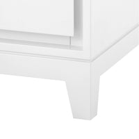 Bergamo 3-Drawer Side Table, White Pearl