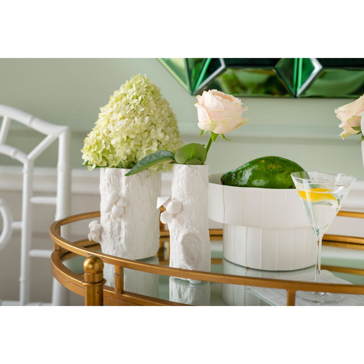 Branch Small Vase, Blanc de Chine