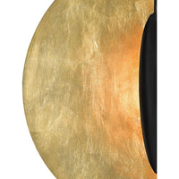 Alternate view of Pinders Gold Wall Sconce, featuring metal and wall-mounting hardware.