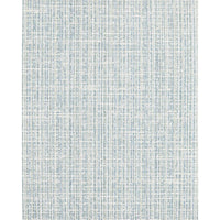Additional view of Melanie Blonde Bench, Greenlight Powder in light blue-gray and blonde natural wood.