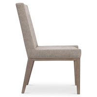 Linea Side Chair in Cerused Greige Finish