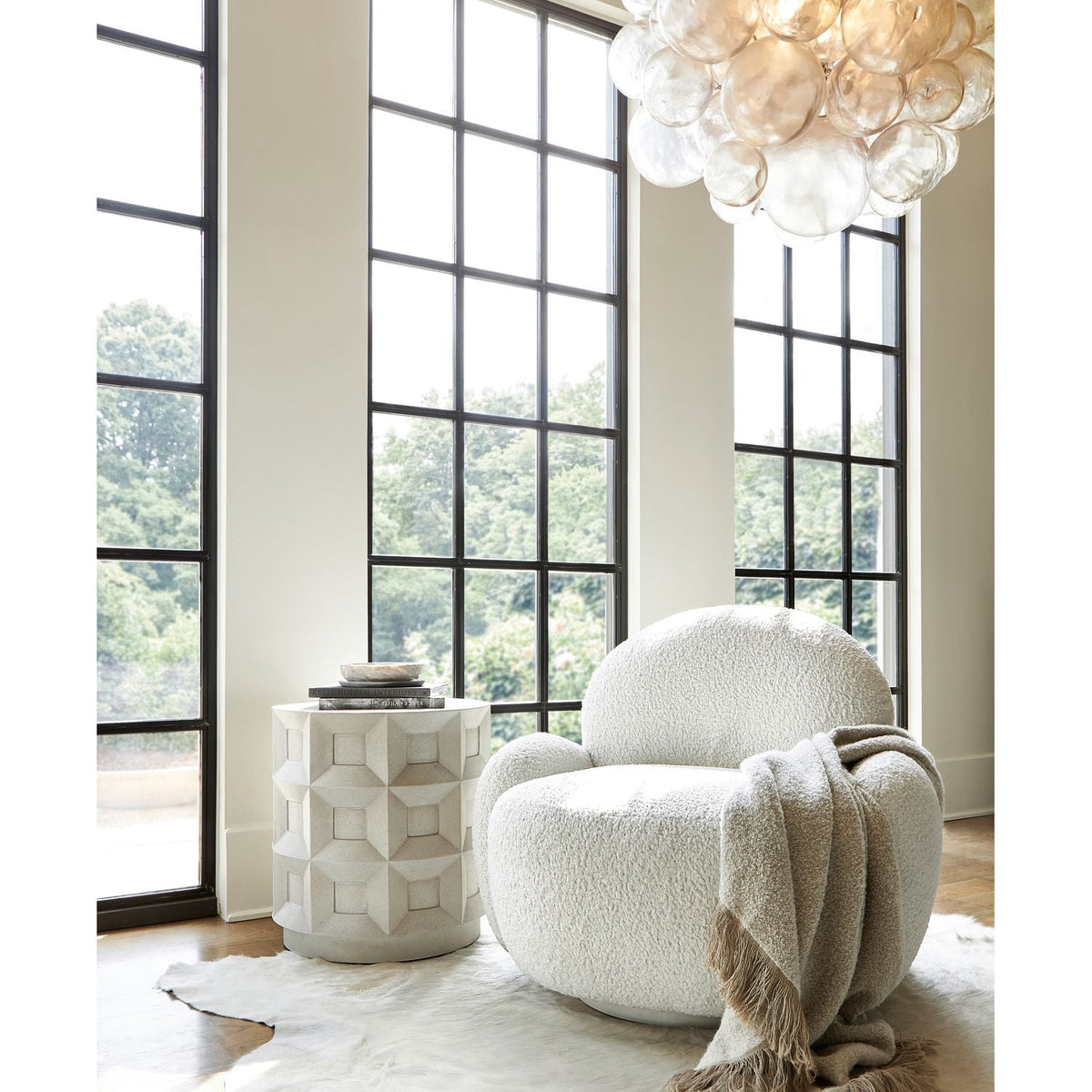 Prado Accent Table in Buff Finish