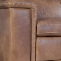 Lioni Leather 4-Piece Power Motion Sectional Recliner