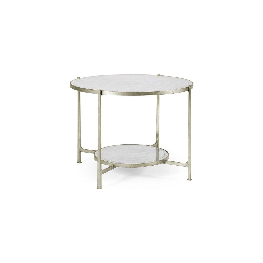 Églomisé Iron Centre Table-Jonathan Charles-JCHARLES-494104-G-Dining TablesGold Leaf-4-France and Son