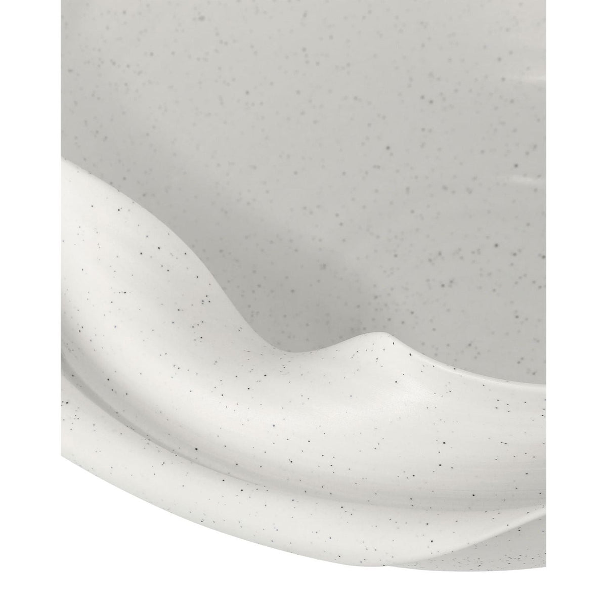 Additional view of Grandeur Bowl in off-white and eggshell white, featuring matte-to-satin finish and open vessel interior.