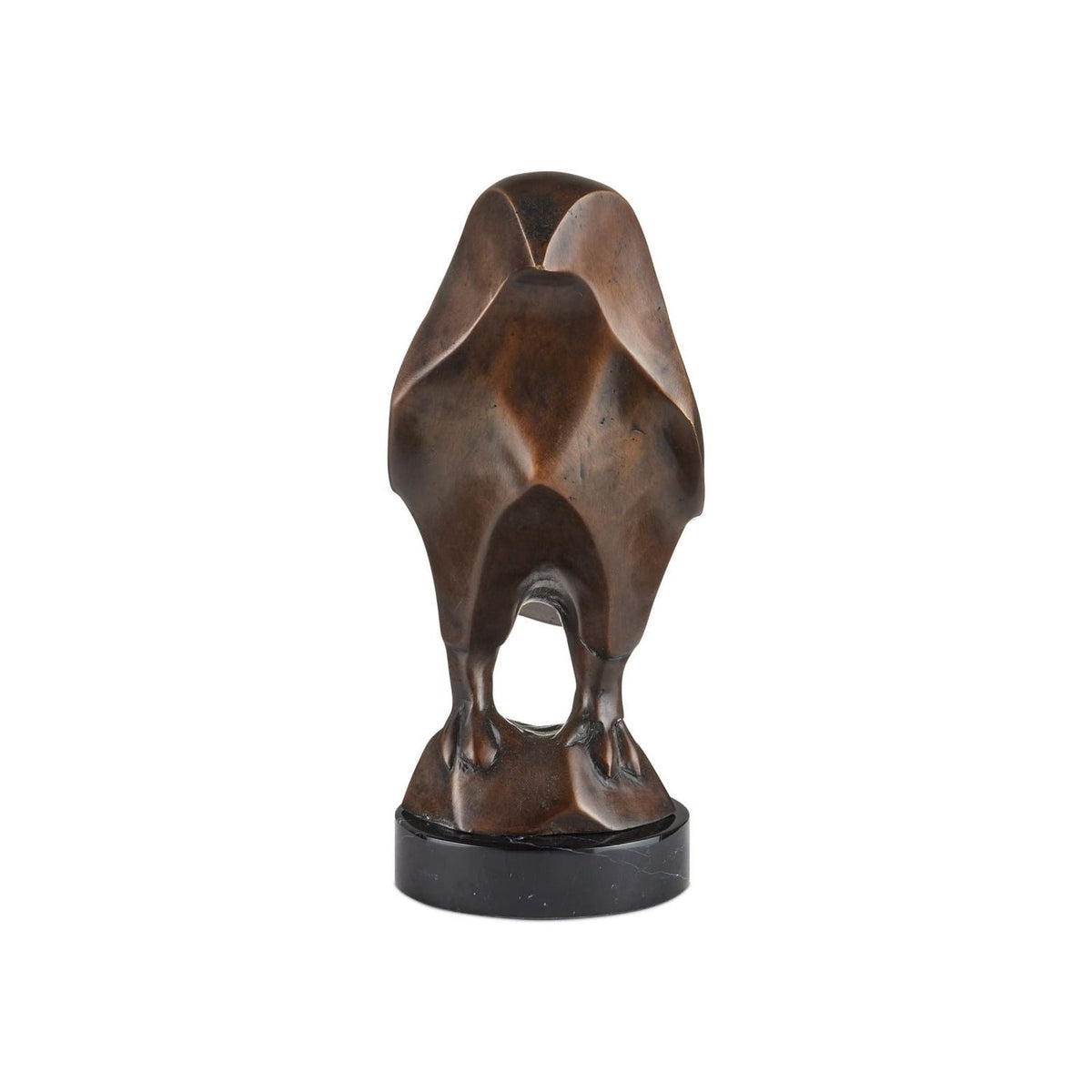 Additional view of Horus Bird Bronze in dark bronze brown and black.