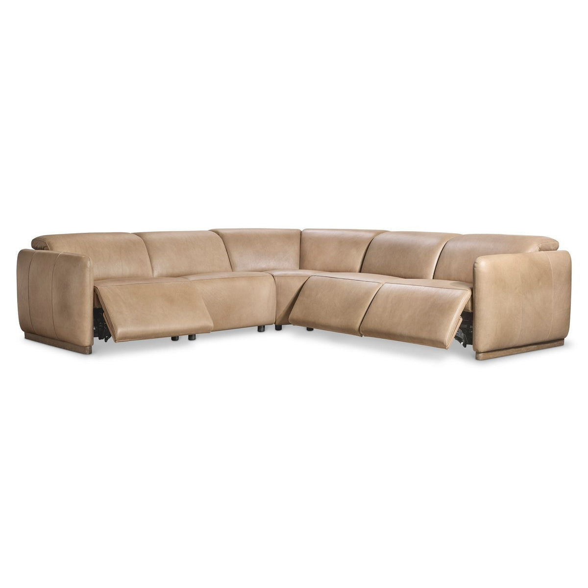 Alta 5-Piece Leather Power Motion Sectional Recliner