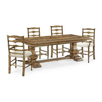 Casual Extending Dining Table-Jonathan Charles-JCHARLES-491169-86L-CFW-Dining TablesCountry Walnut-11-France and Son