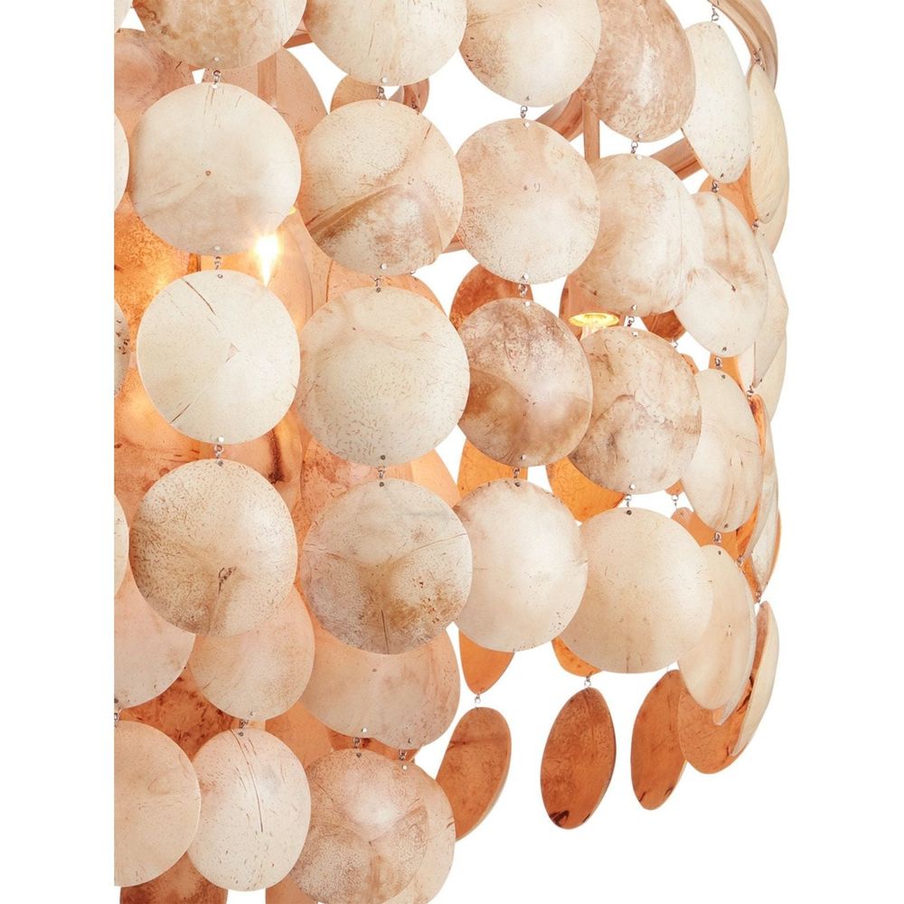 Alternate view of Buko Coco Cream Chandelier in cream and ivory.
