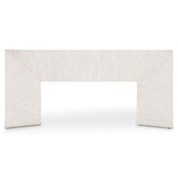Solaria Console Table with 2 Wooden Pedestal Bases