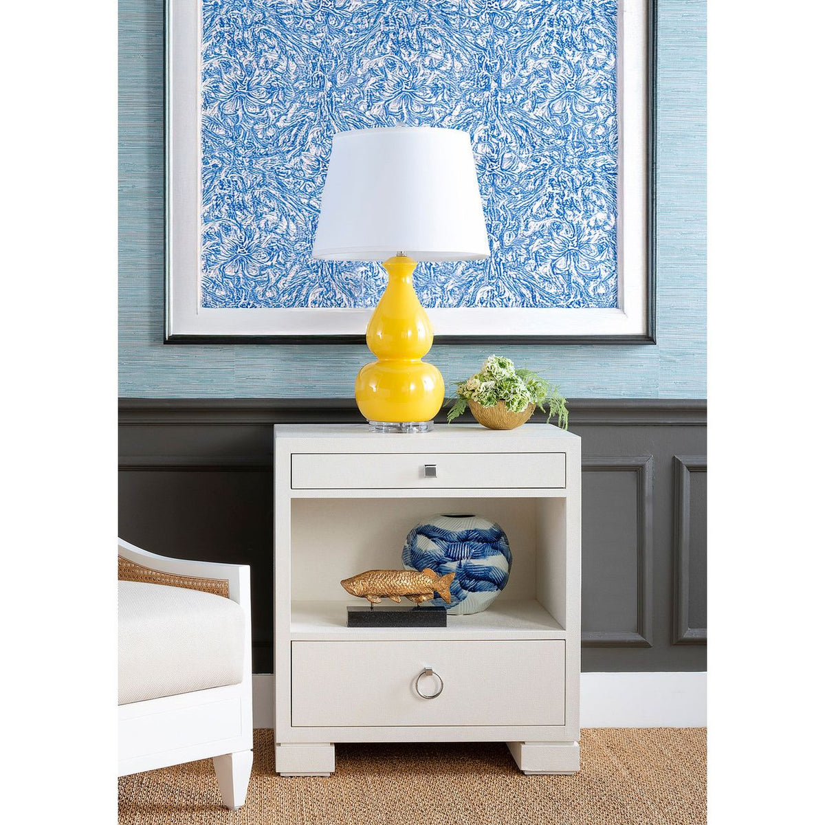 Frances 2-Drawer Side Table