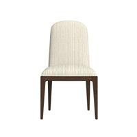 Verge Upholstered Side Chair — Handcrafted Walnut