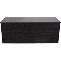 Additional view of Smith 4 Door Sideboard in black, featuring matte finish and four-door enclosed storage.
