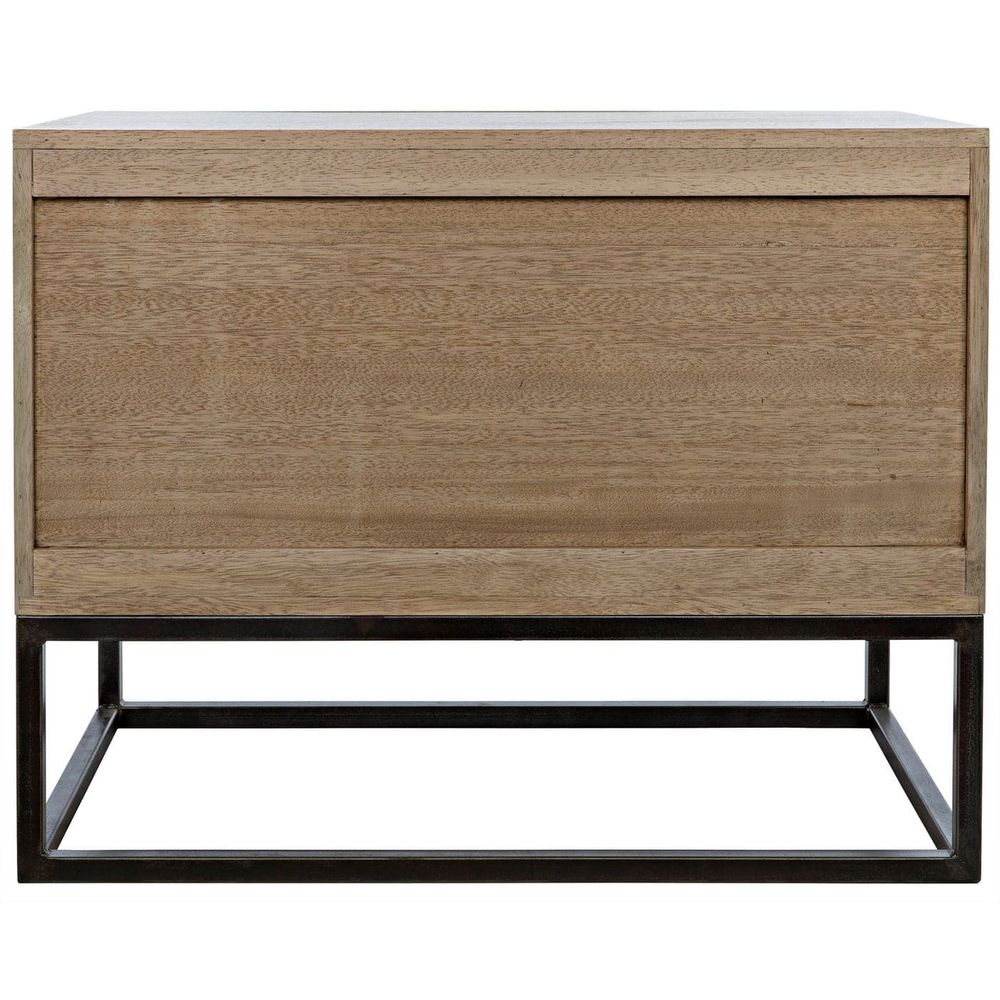 Draco Chest with Steel Stand - Washed Walnut
