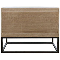 Draco Chest with Steel Stand - Washed Walnut