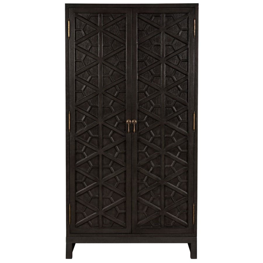 Additional view of Small Maharadscha Hutch in charcoal and espresso brown.