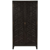 Additional view of Small Maharadscha Hutch in charcoal and espresso brown.