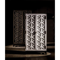 Alternate view of Small Maharadscha Hutch in charcoal and espresso brown.