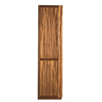 Additional view of Otto Hutch in medium walnut brown and warm amber-brown.