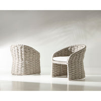 Salinas Nordic Grey Arm Chair