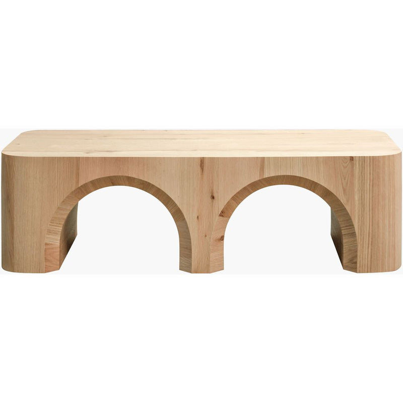 Alternate view of Grayson Coffee Table, featuring solid wood, oak, and low coffee-table height.