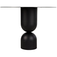 Wanda Dining Table - Black Steel-Noir-NOIR-GTAB553MTB-Dining Tables-3-France and Son