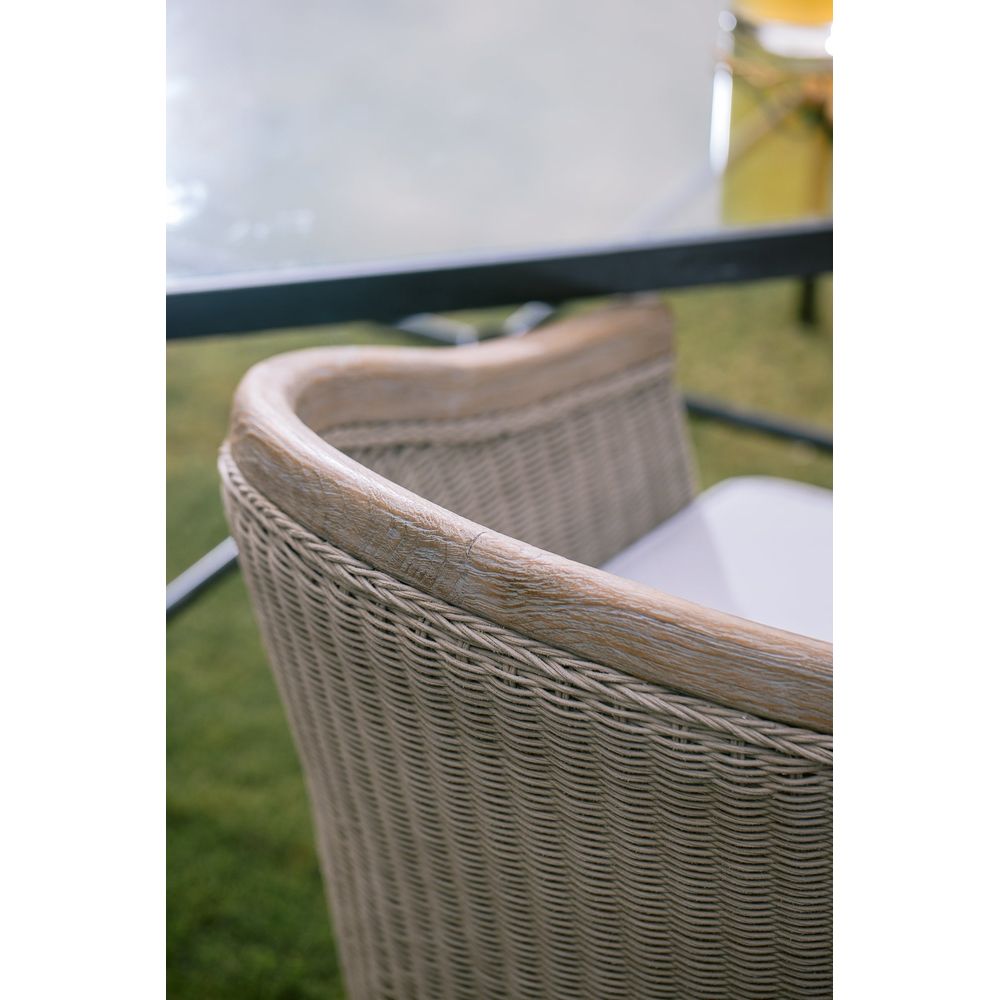 Cambria Dining Chair in Canvas Canvas w/ Self Welt