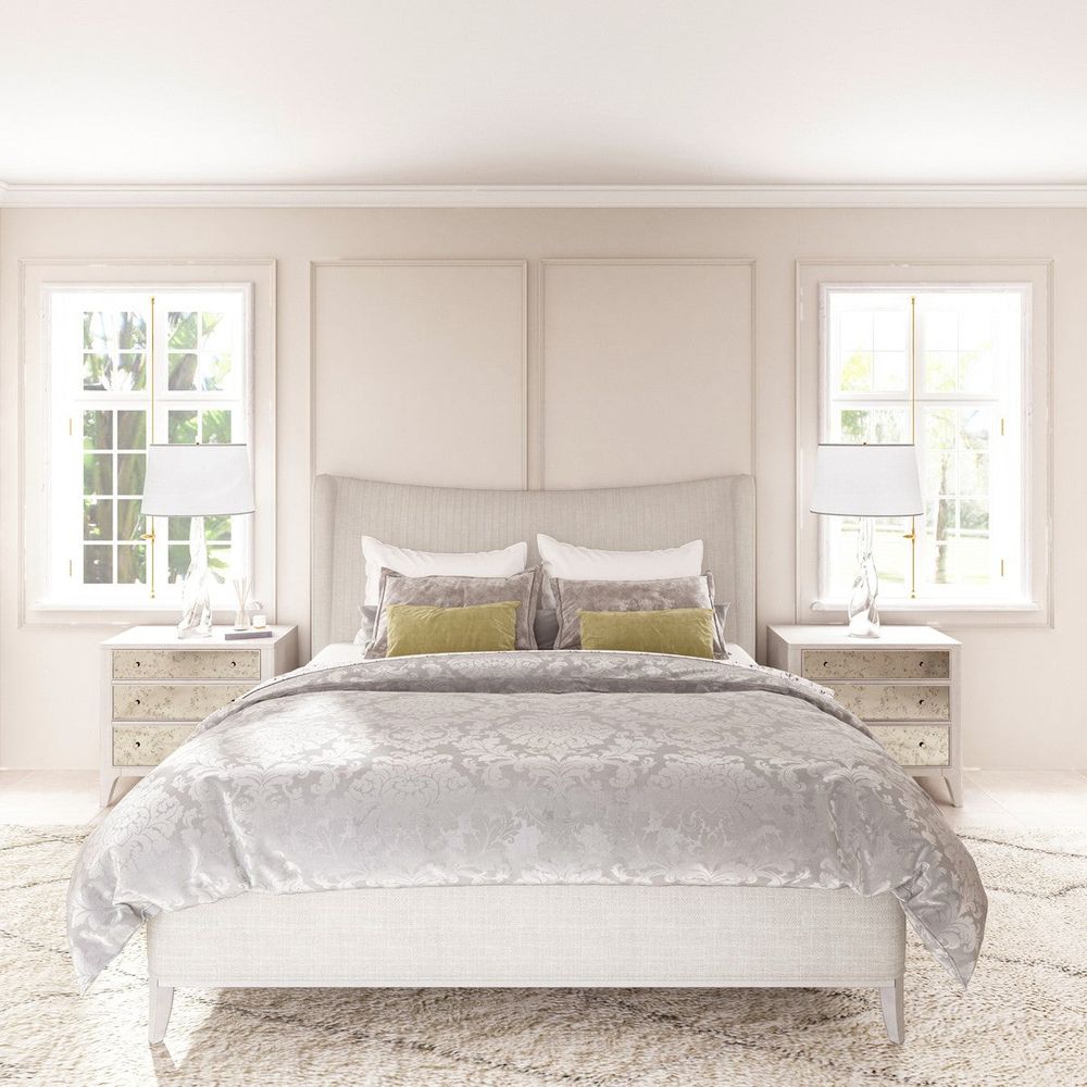 Beds Mezzanine Queen Upholstered Shelter Bed - Grey
