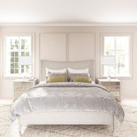 Beds Mezzanine Queen Upholstered Shelter Bed - Grey