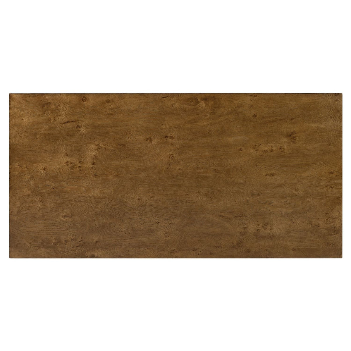 Additional view of Melange Mulholland Rectangle Cocktail Table in medium brown and warm amber-brown.