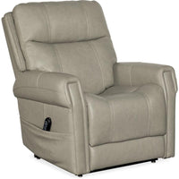 Additional view of Carroll Power Recliner w/ Power Headrest, Lumbar, and Lift in taupe and greige.