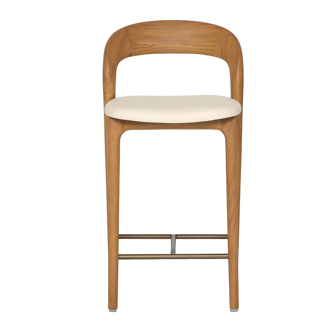 Interlude Felix Counter Stool in Tawny with Grove vegan leather - alternate view